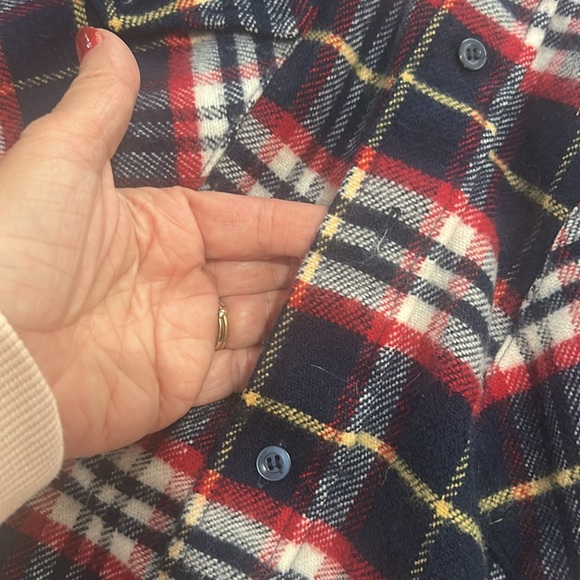 Men's VIP XL flannel - blue red white vintage - Picture 8 of 9